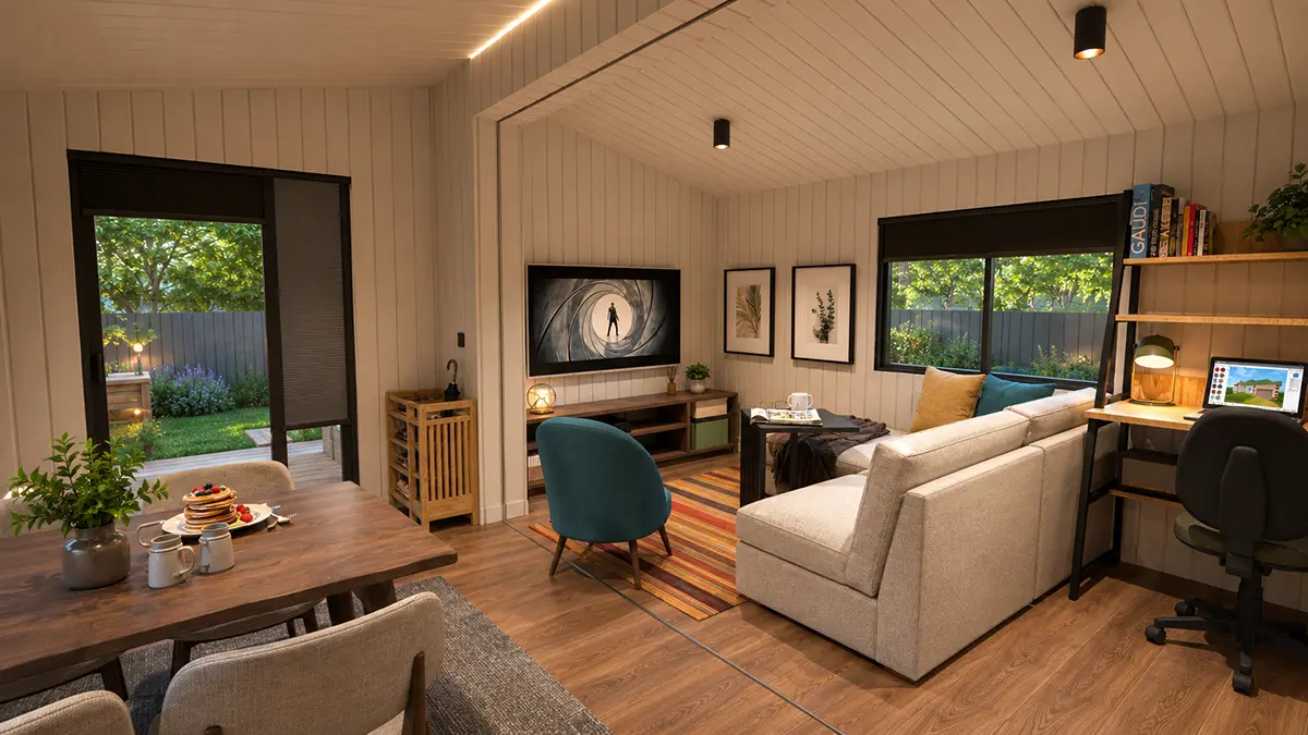 Offener Wohn- und Essbereich im Modularen Tiny House 39